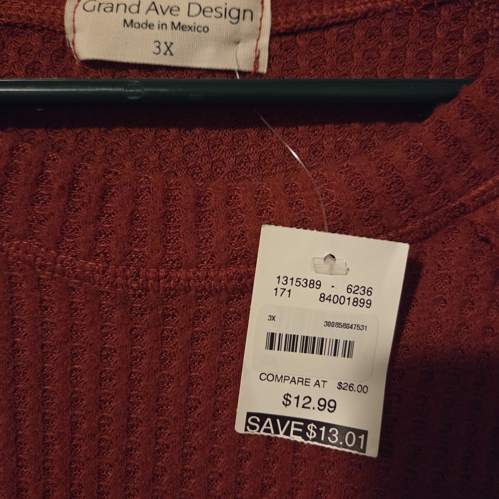 Women's Rust Top - Picture 3 of 4
